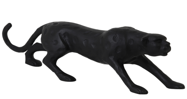 Dekofigur Panther 53x12,5x13,5 cm schwarz